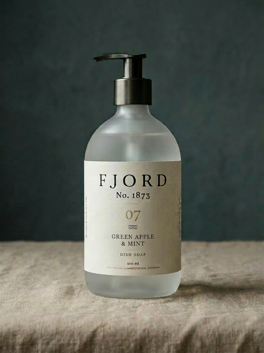 Dish Soap — Green Apple & Mint — Grønt æble & mynte